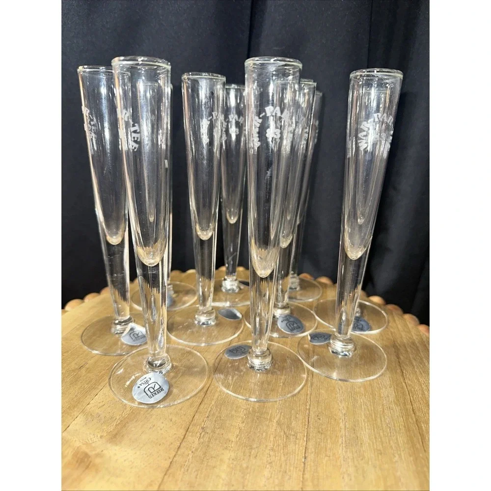 Elegant Hand Blown Shot Glasses (Made In Mexico) Original Label